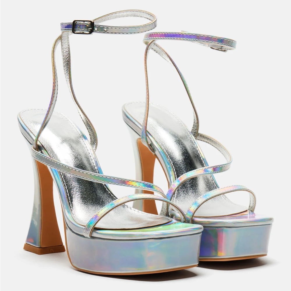 Iridescent Platform Heel